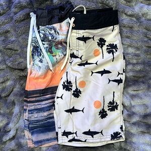 Lot of swim trunks